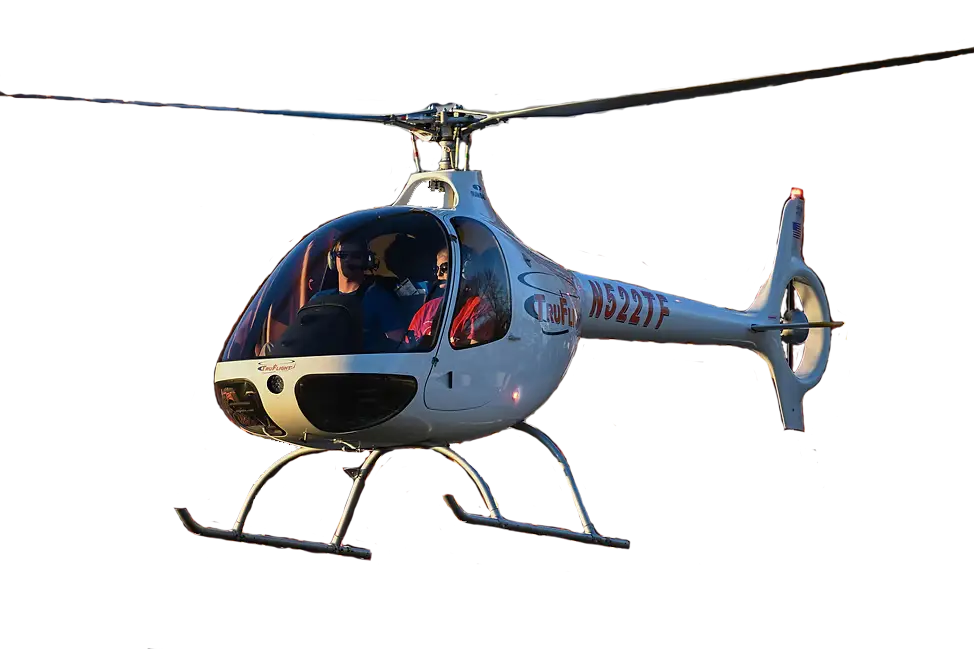 Cabri G2 helicopter flying, transparent background